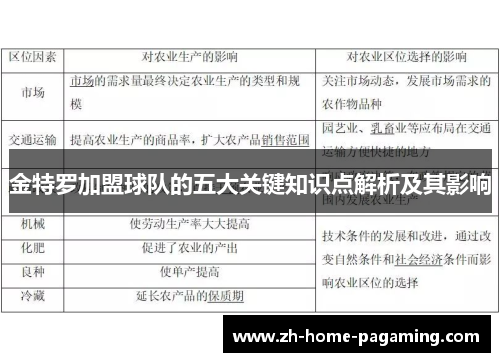 金特罗加盟球队的五大关键知识点解析及其影响 金特罗加盟球队的五大关键知识点解析及其影响